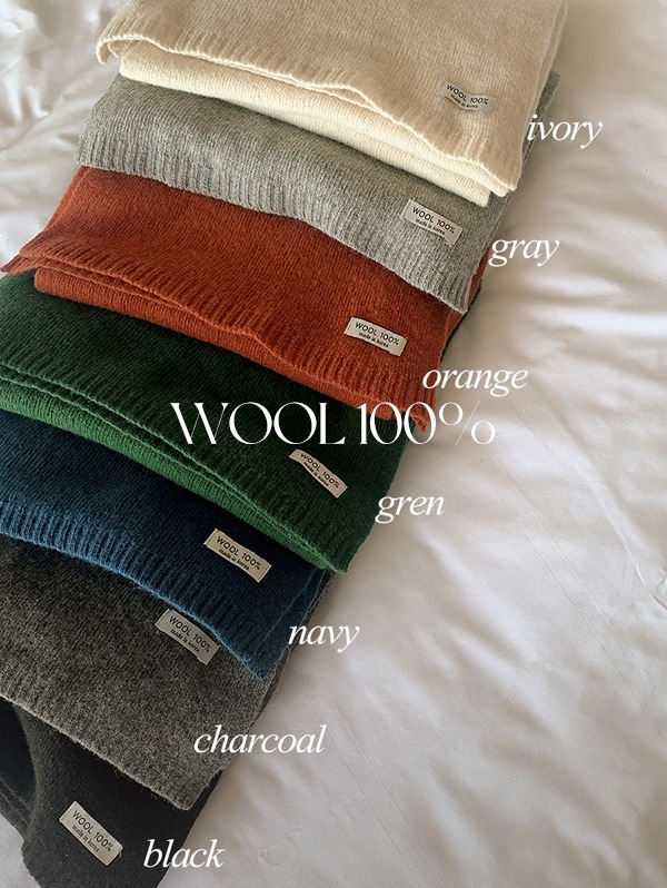 [울100] color wool muffler (8color)