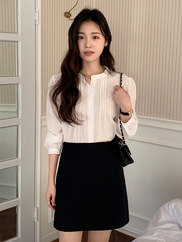 [하객룩]modern lace blouse