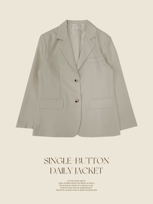 [감사할인연장/기획]모에르 투 버튼 봄 싱글 자켓 (3color)