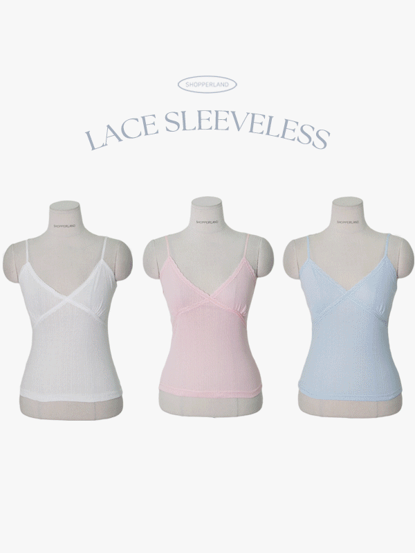 ballet lace sleeveless (3color)