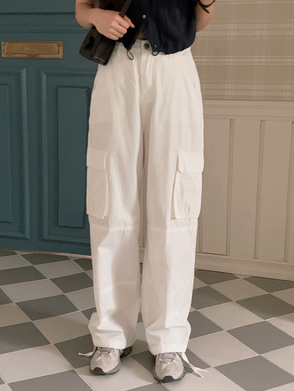 페이브 썸머 코튼 카고 와이드 팬츠 (3color)